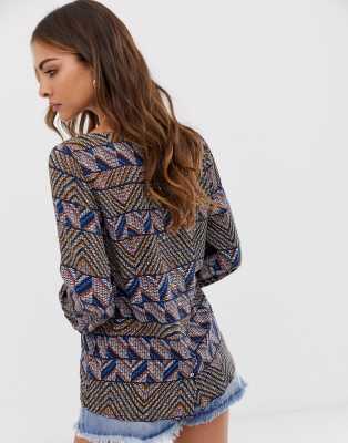 aztec blouse