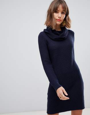 navy knit dress