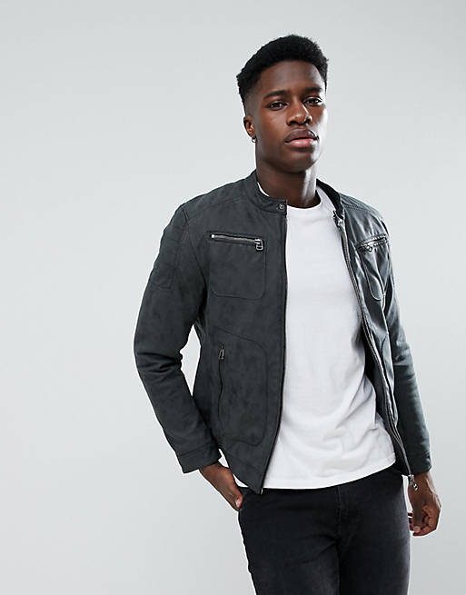 Esprit Leather Look Biker Jacket | ASOS