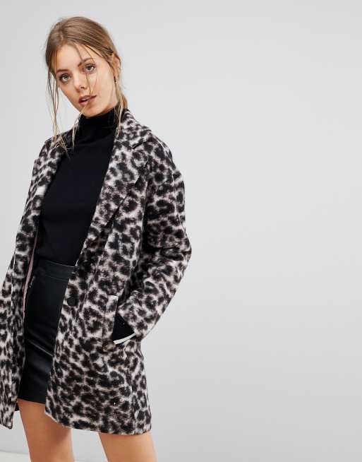 Esprit leopard print on sale coat