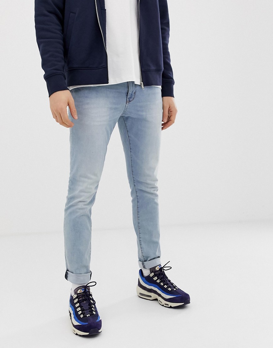 Esprit – ljusblå jeans i skinny fit med låg skärning