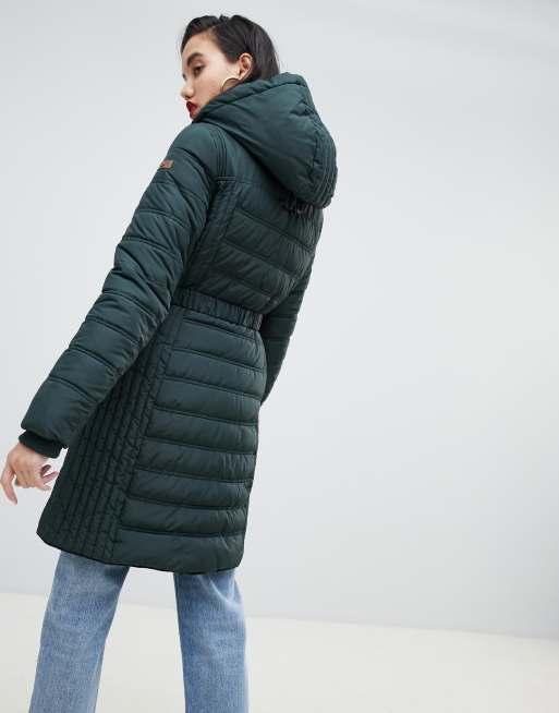 Esprit mid padded store jacket with hood