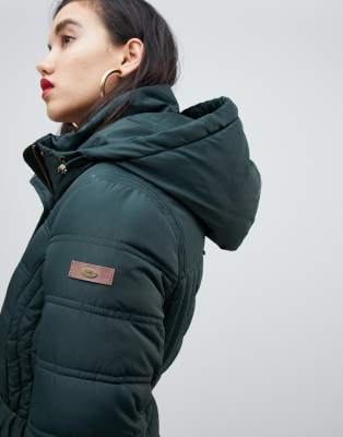 esprit mid padded jacket with hood