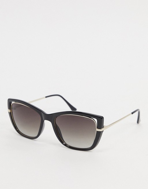 Esprit oversized square sunglasses in black