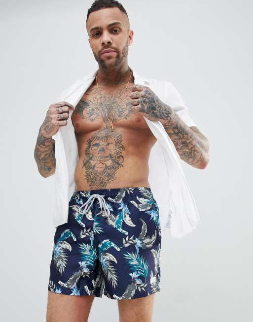 Esprit - Pantaloncini da bagno con foglia