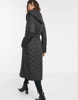 esprit recycled quilted coat with a hood