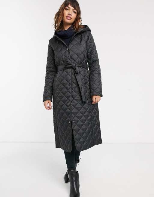 Esprit Short Padded Jacket With Hood in Navy, ASOS