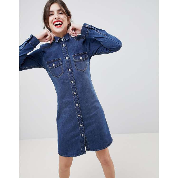 Esprit Robe chemise en jean style western ASOS