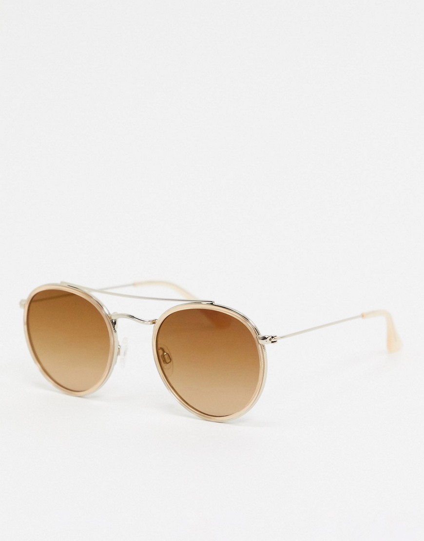 Esprit round sunglasses in beige