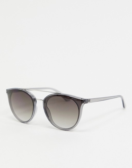 Esprit round sunglasses in grey