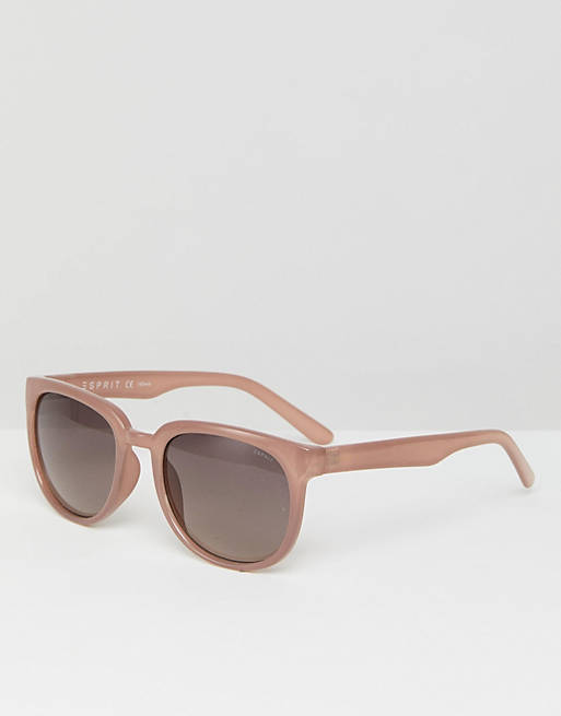 Esprit round sunglasses in pink