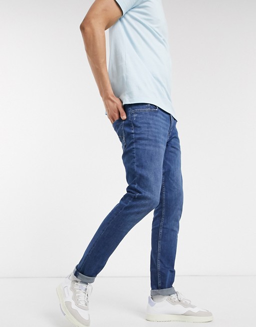 Esprit skinny fit jeans in mid wash blue