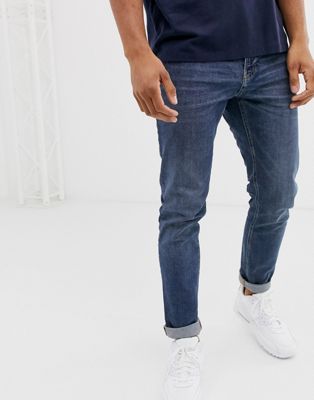 Esprit - Skinny-fit jeans in middelblauw