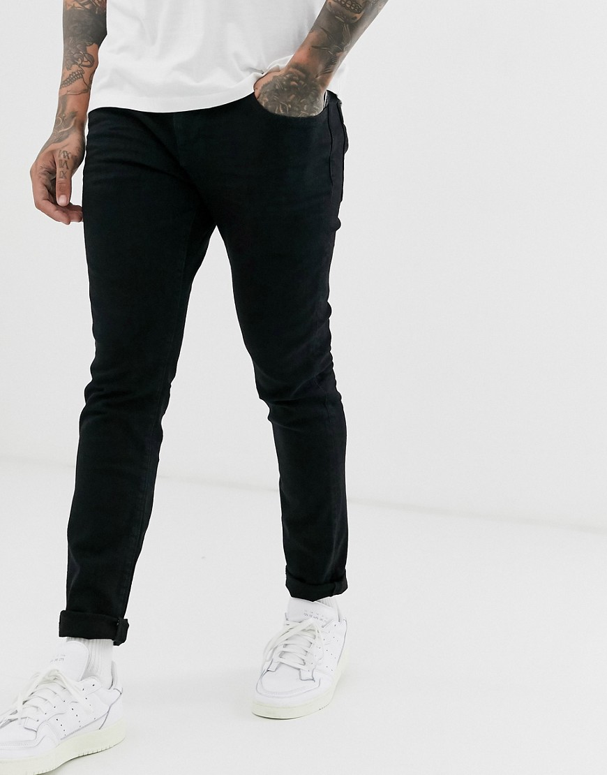 Esprit - Skinny-fit jeans in zwarte wassing