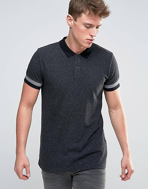 waterbestendig Kenmerkend Zonnebrand Esprit Slim Fit Polo Shirt with Cuffed Arm Detail | ASOS