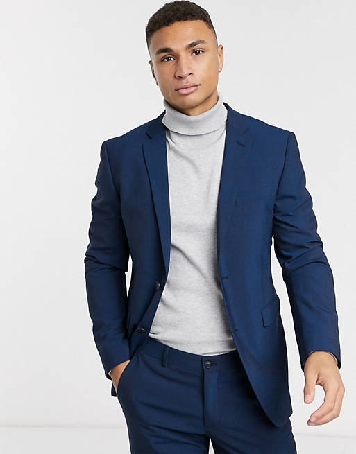 Suits Esprit slim fit suit jacket in navy 