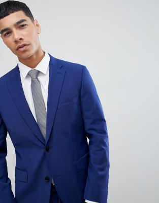 Esprit slim fit suit jacket in royal blue