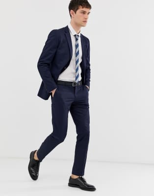 navy suit skinny fit