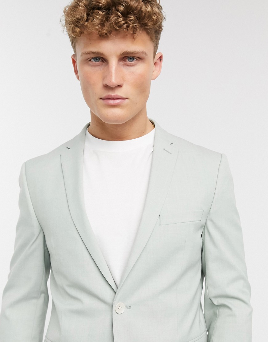 Esprit Slim Suit jacket in mint-Green