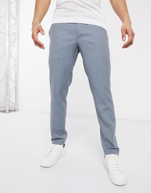 Esprit slim suit trousers in light blue