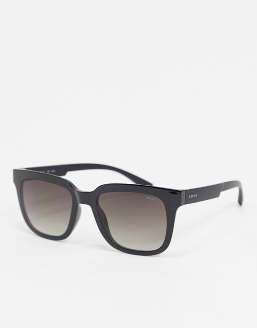 Esprit square sunglasses in black