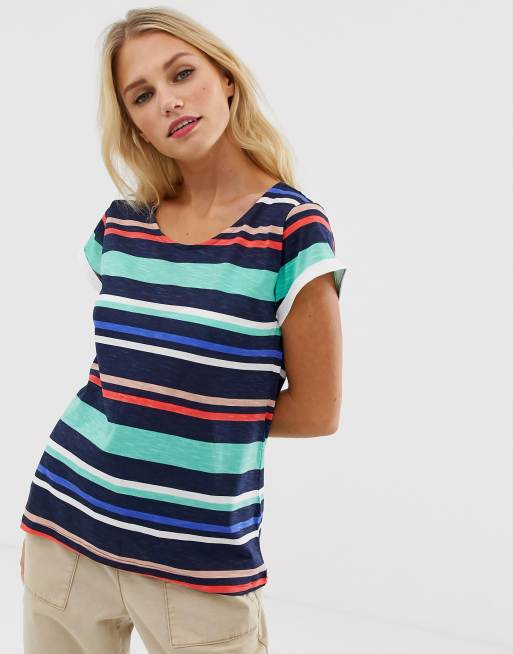 Esprit - T-shirt met gekleurde strepen