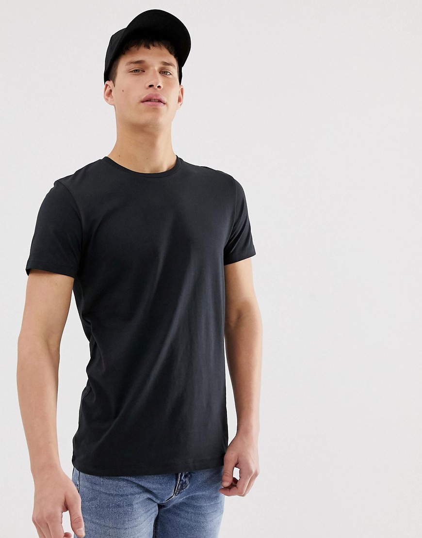 Esprit - T-shirt nera in cotone biologico-Nero