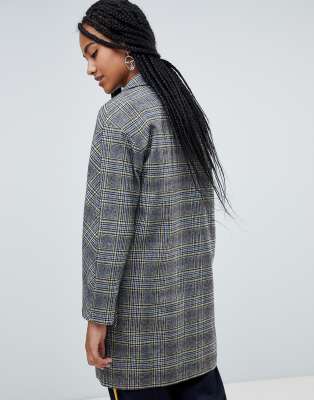 Esprit checked clearance coat