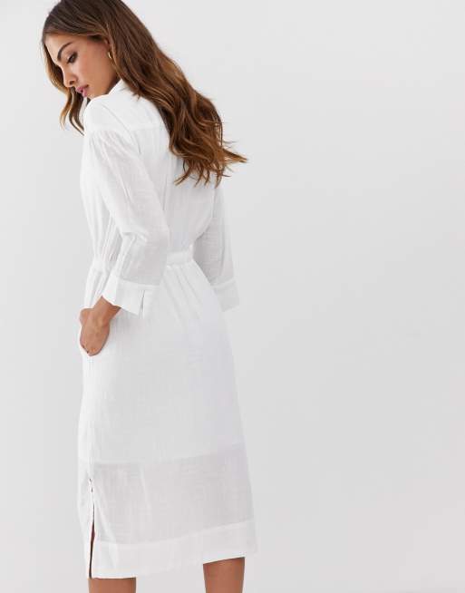 Long shirt dress 2024 with side slits