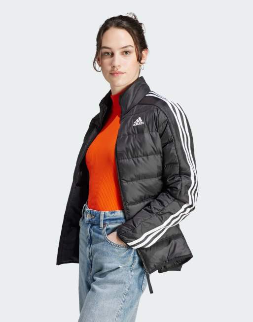 adidas Essentials 3-Stripes Woven Windbreaker - Black | Women's Lifestyle |  adidas US