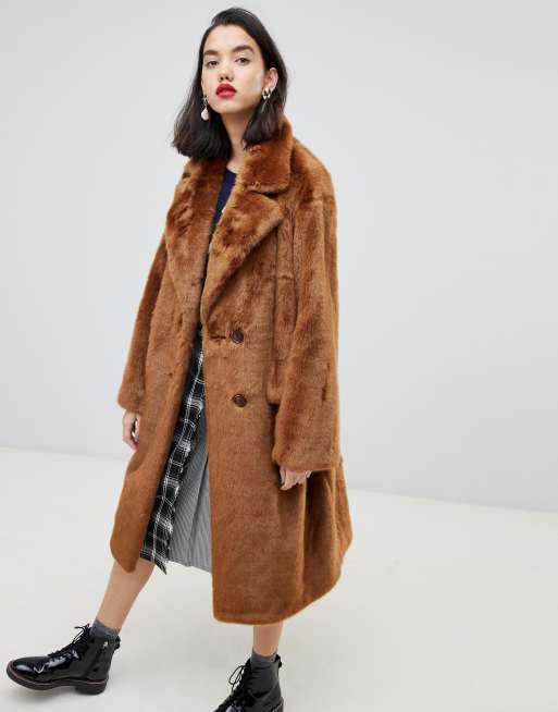 Essentiel Antwerp Remire faux fur coat