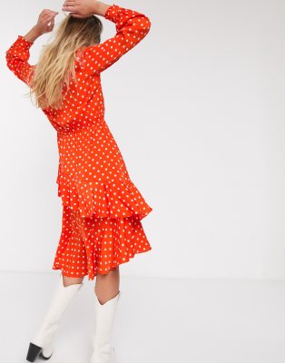 essentiel antwerp polka dot dress