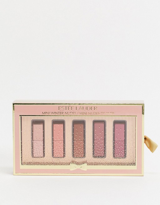 Estee Lauder 5Pc Mini Pure Colour Envy Lipstick & Balm Collection - Nudes