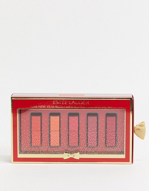 Estee Lauder 5Pc Mini Pure Colour Envy Lipstick & Balm Collection - Reds (worth £47)