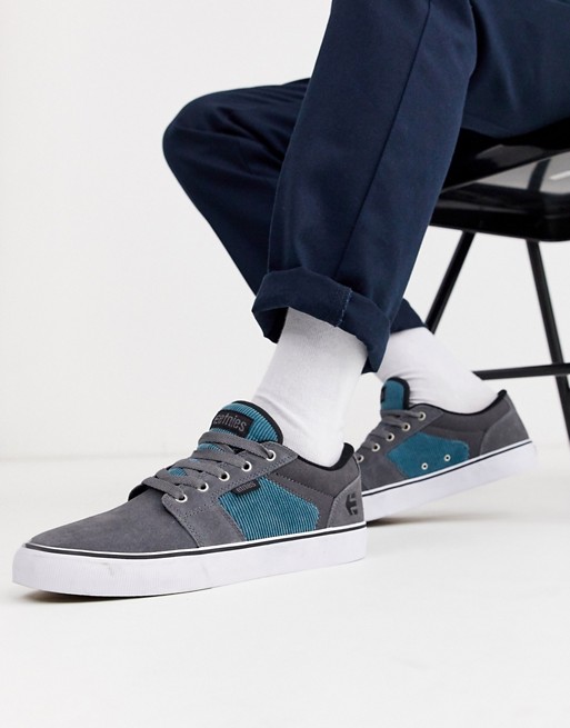 Etnies Barge LS trainers in grey/blue