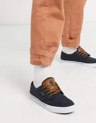 Etnies Jameson 2 Eco sneakers in navy/tan | ASOS