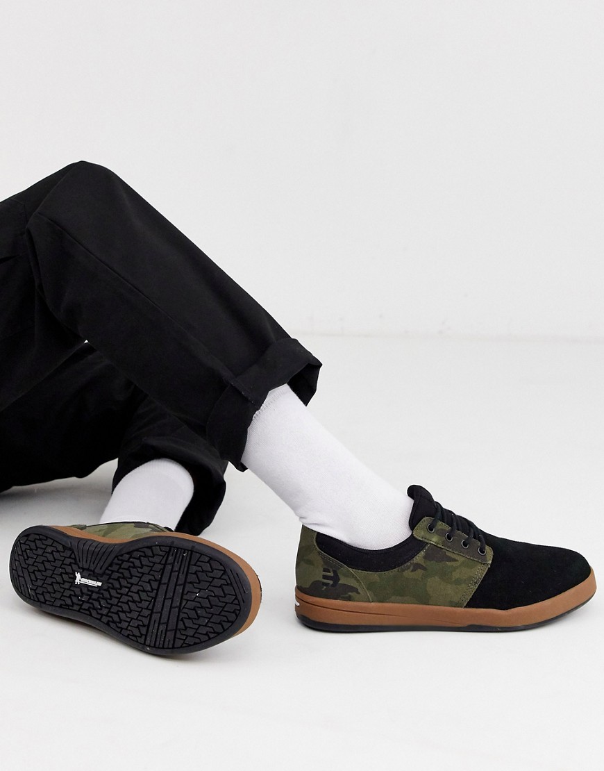 Etnies  – Score – Kamouflagemönstrade sneaker-Svart