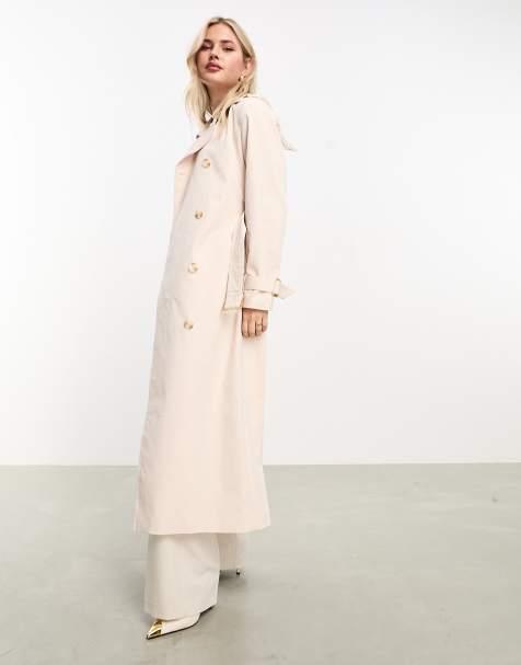 Ladies long hotsell cream coats