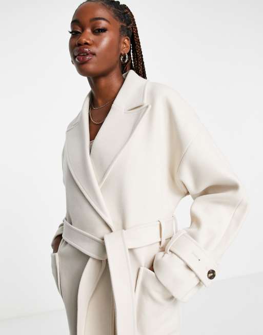 Long belted sales coat