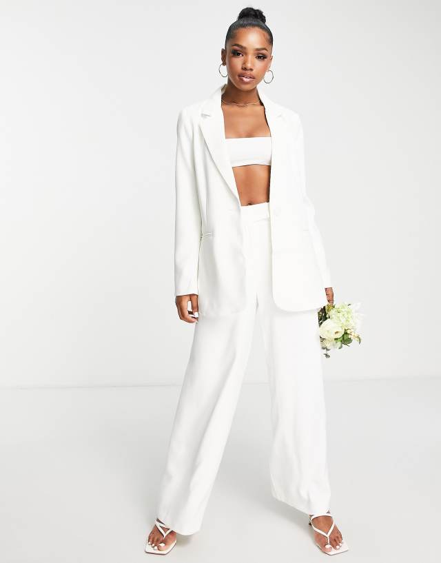 Ever New Bridal oversized suit blazer in ivory - part of a set