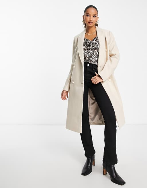 Cream on sale midi coat