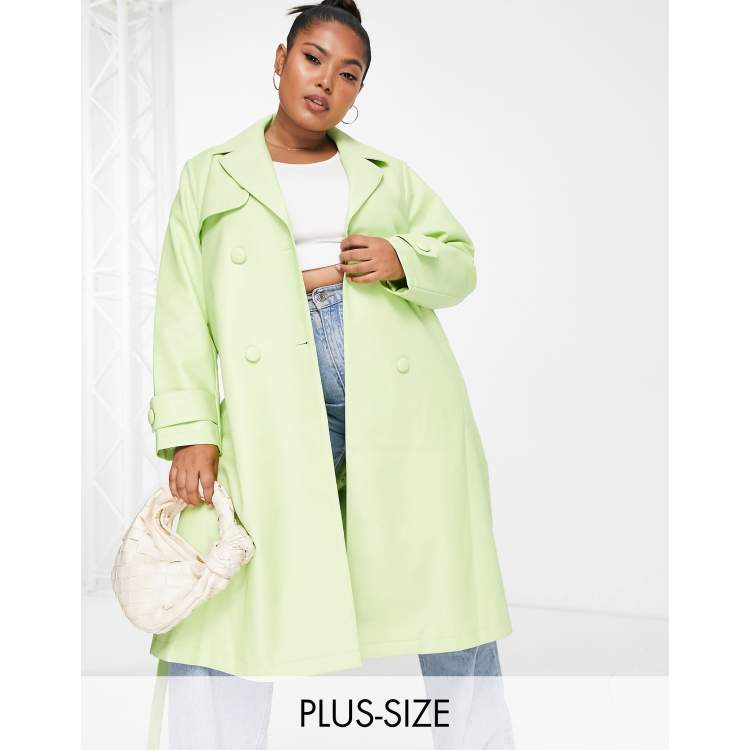 Plus size shop lime green jacket