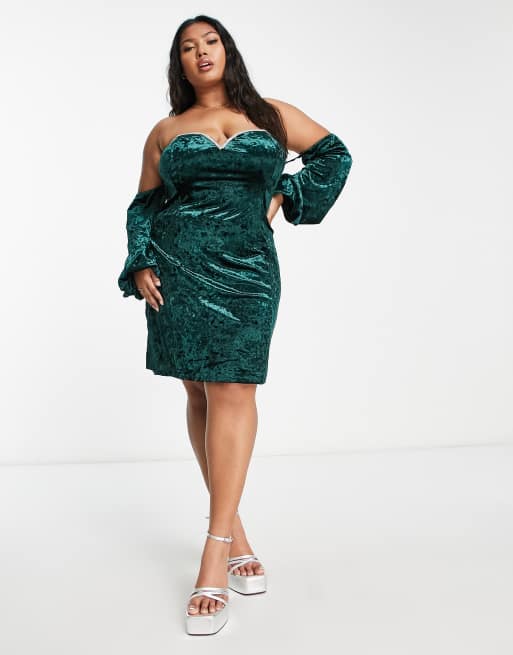 Velvet crushed clearance dress