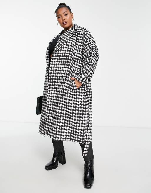 Herringbone sale check coat