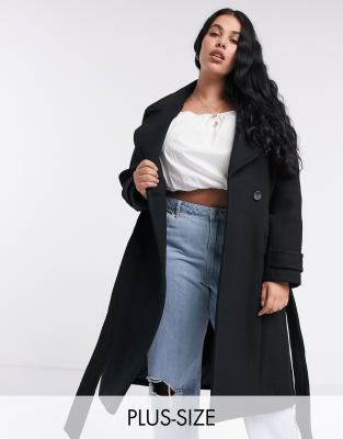 plus size wrap coat