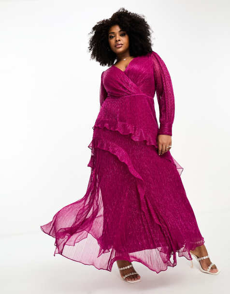 Hot pink clearance graduation dress