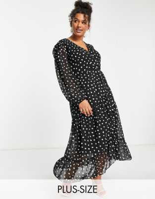 Curve polka dot dress sale