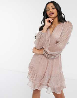 mini rose gold dress