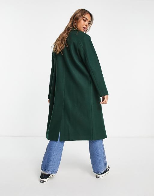 Wool Cape Coat Cocoon Black