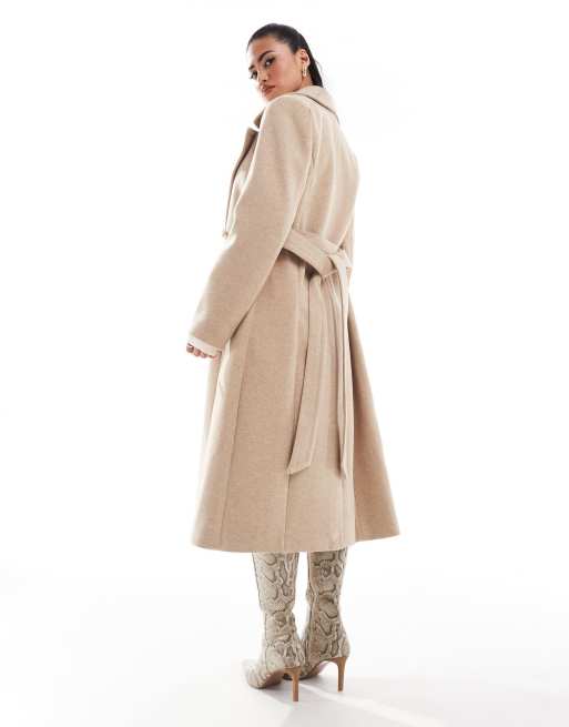 Asos wrap coat best sale